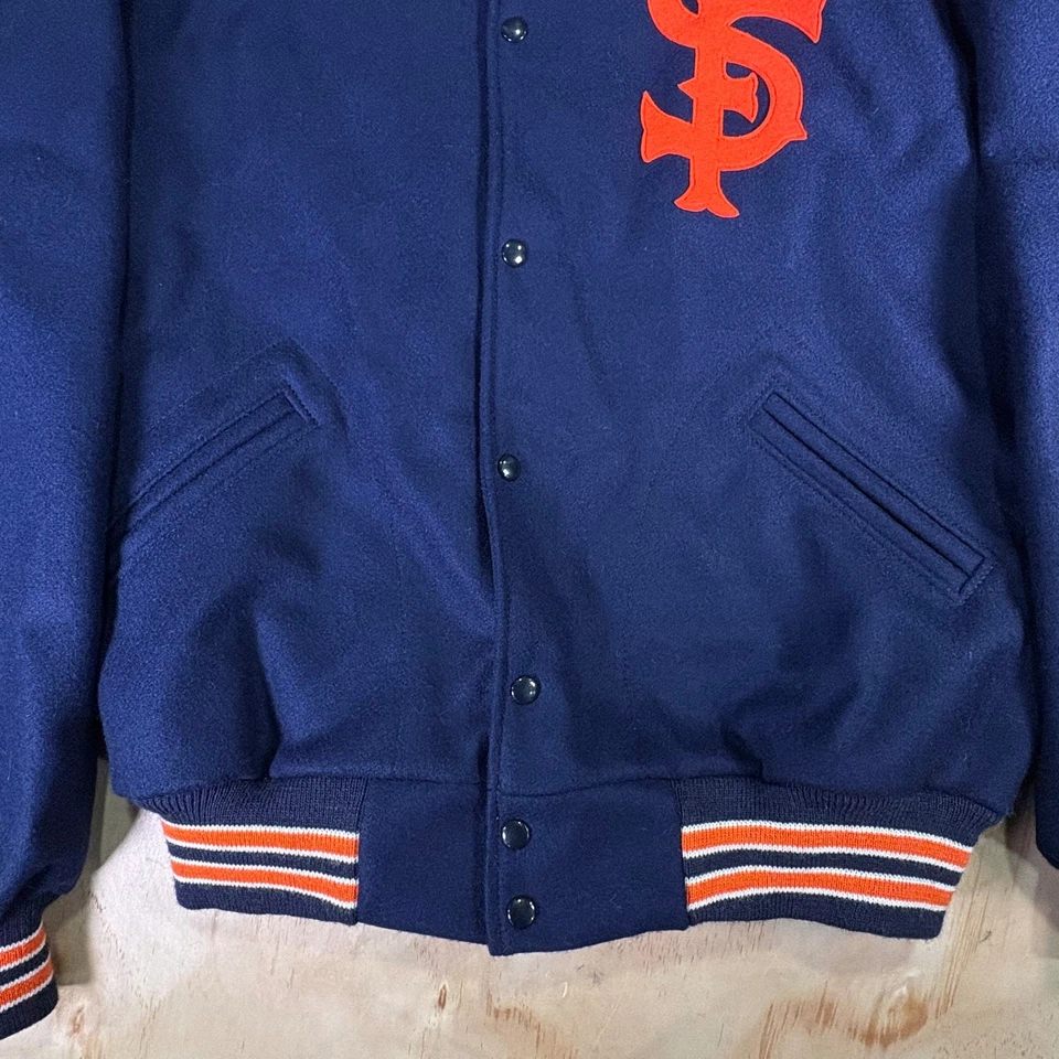 Ebbets Field Flannel San Francisco Seals Varsity Jacket Size XL - Image 3 of 4