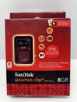 SanDisk Sansa Clip Plus 8GB MP3 Player Recorder FM Radio New Readbelow