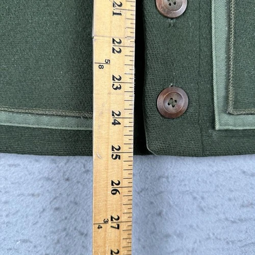 Boreal Mountain Anoraks Vest Men’s Small Green Wool Outdoor Hiking Hunting image 10