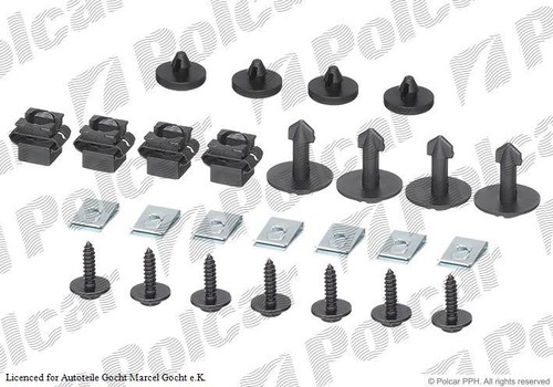 Unterfahrschutz Einbausatz Clip Clips Schrauben Set für Audi A4 Limo ab 94->