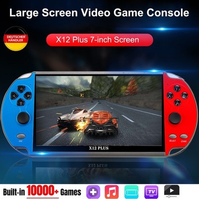 X12 Plus 7'' Videospielkonsole Eingebaut in 1000 Spiele 16 GB Handheld Consoles