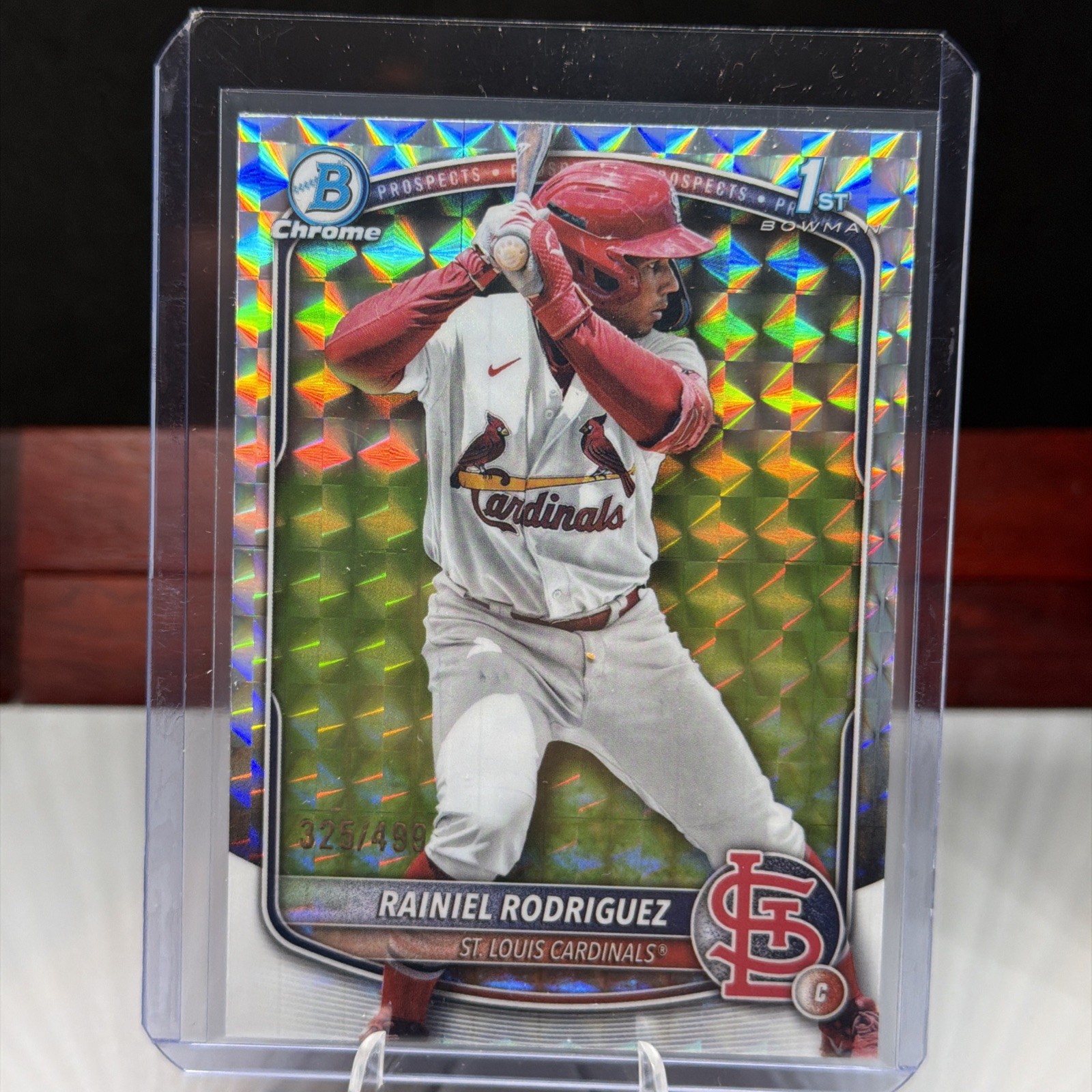 Rainiel Rodriguez - 2025 Bowman 1st Chrome - 💎/499 Geometric Refractor Card