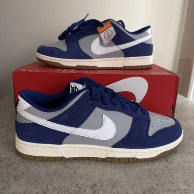 Nike Dunk Low Retro SE Deep Royal Blue Wolf Grey White Gum Size 10