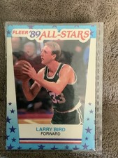 1989 Fleer All-Stars Larry Bird #10 Boston Celtics NBA Sticker Basketball Card