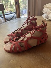 Gentle Souls, Size 6m, Red Gladiator Sandals