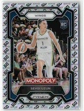 Sevgi Uzun RC 2024-25 Panini Prizm Monopoly WNBA Silver Go Dallas Wings #22
