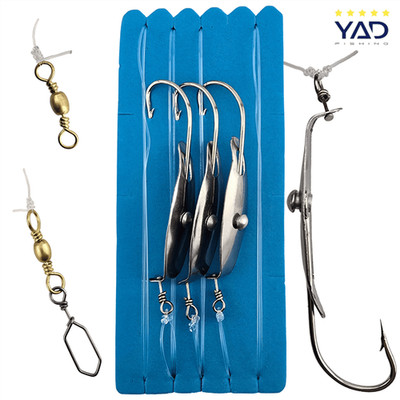 YAD SFR Mackerel-COD Spoon System Meeresvorfach Vorfach 3 Haken #4/0 Makrele