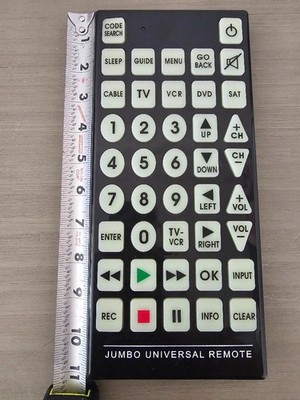Innovage Products JUMBO Universal Remote Control GIANT Buttons Accessibility