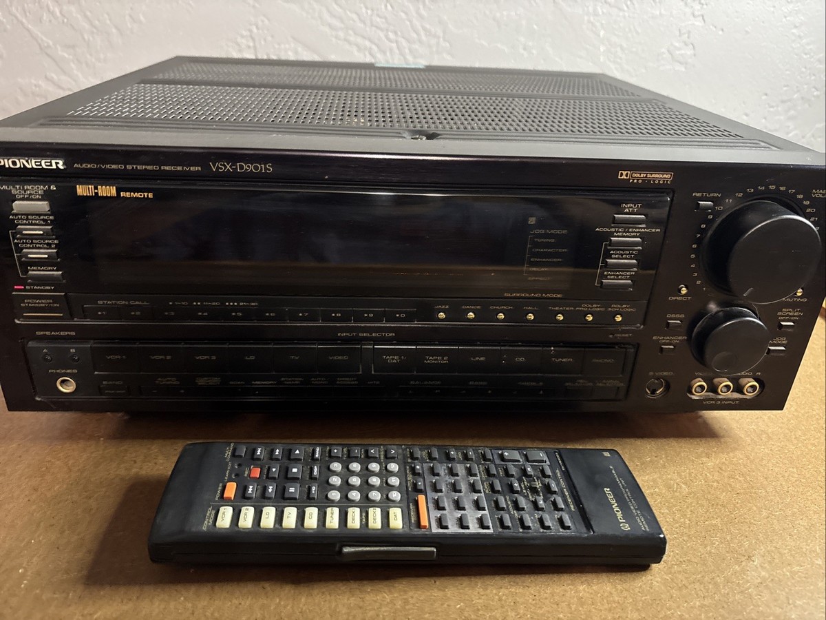 Vintage Pioneer VSX-D901S Audio/Video Receiver Multi-Room Remote