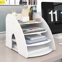 Dokumentenablage A4 Papierablage PVC Briefablage BüRo Organizer 4 AblagefäCher