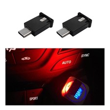 Sylvil 2 PCS USB Type C LED Ambient Light, 8 Colors RGB Dynamic 2