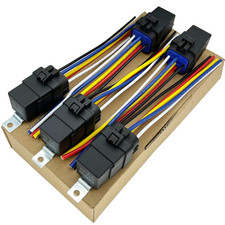 Relay 24V, 30/40 Amp Waterproof Relay Kit, 5-Pin SPDT Automotive Relay, Pack of