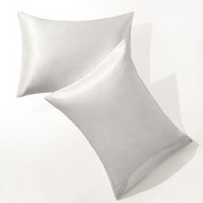 2 Pieces Soft Soft Satin Pillowcase, Machine Washable, Standard/Queen/King/CK