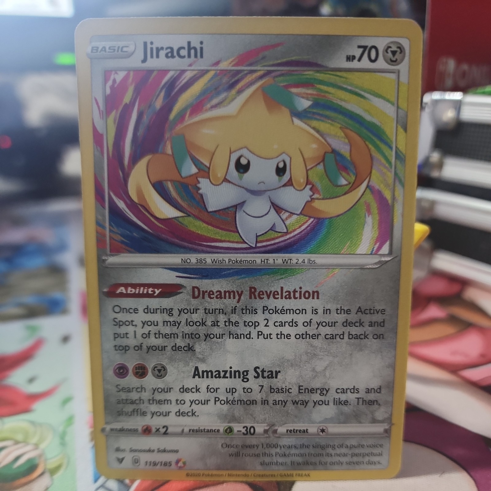 Jirachi 119/185 Swsh04: Vivid Voltage Holo
