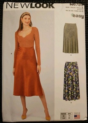 New Look Easy Misses' Skirt in Two Lengths 6-18 UNCUT Sewing Pattern N6793 FSHIP