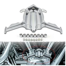 Chrome Tappet Block Accent Cover For Harley Twin Cam Engines Fat Boy FXS 99-2017