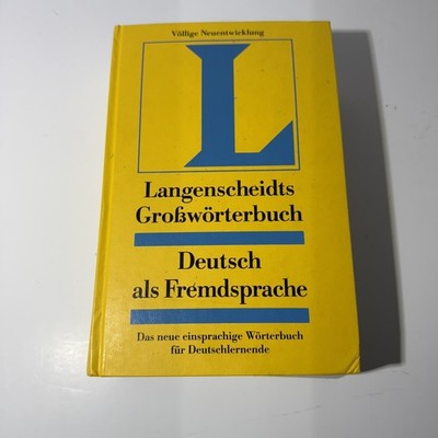 Langenscheidts Grobworterbuch Deutsch Als Fremdsprache - GOTZ, DIETER - hardcove