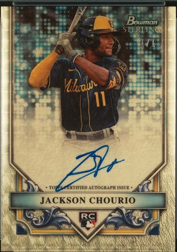 JACKSON HOLLIDAY JACKSON CHOURIO RC 2024 Bowman Sterling DUAL AUTO