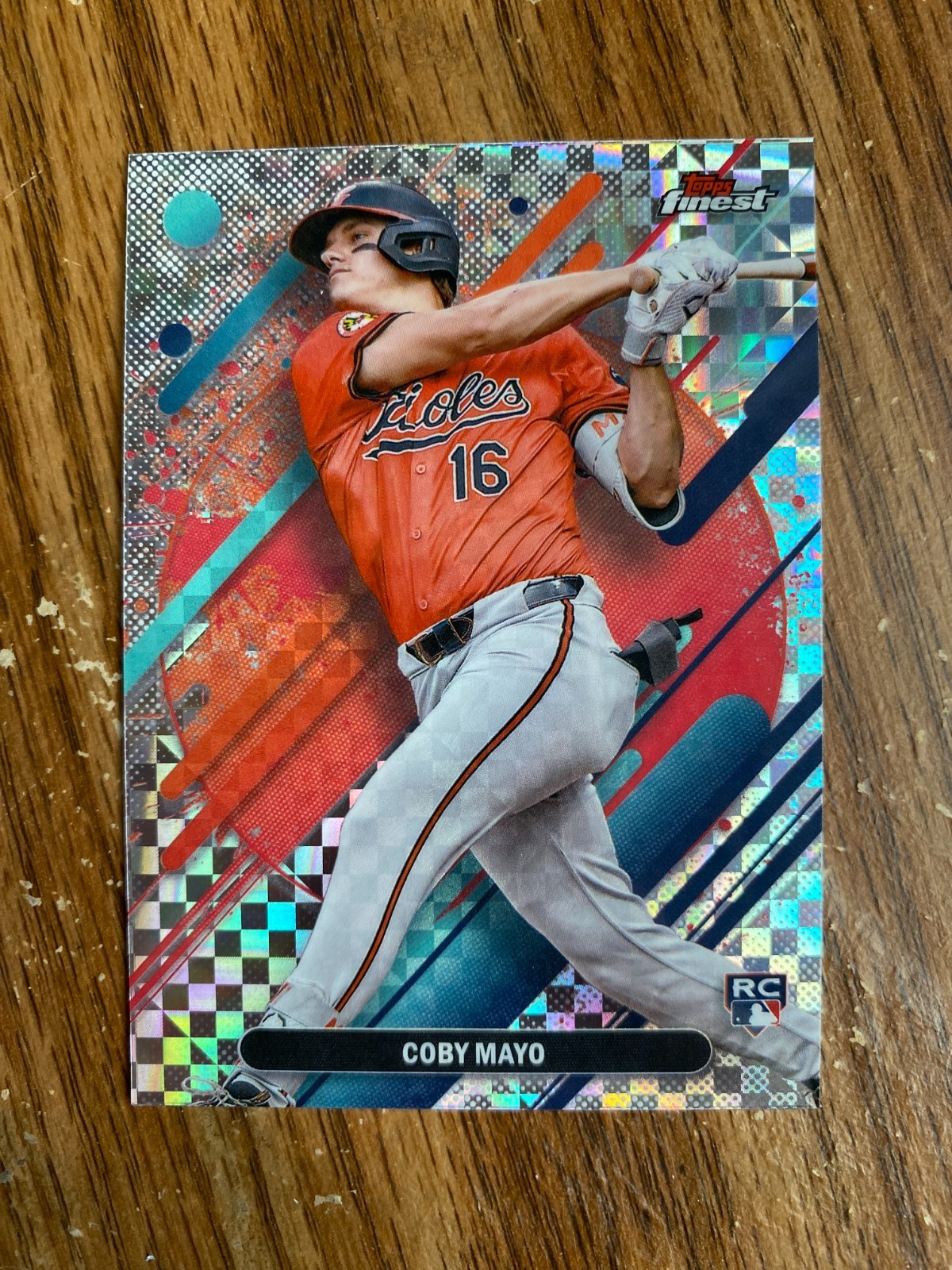 2025 Topps Finest Baseball Coby Mayo #255 Checkerboard Rare Orioles RC