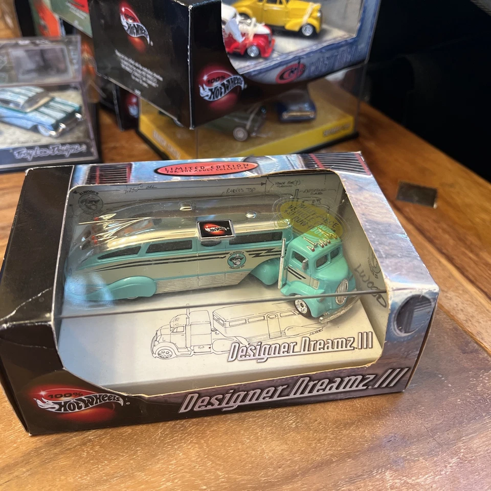 Hot Wheels Designer Dreamz III '38 Ford Custom Truck with Trailer 1/64 Scale - Image 2 of 4