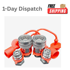 1/2" NPT Hydraulic Quick Connect Couplers ISO 5675 Tractor Ball Pioneer 2 Sets