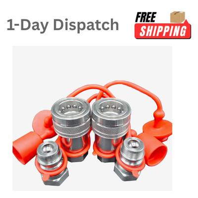 1/2'' NPT Hydraulic Quick Connect Couplers ISO 5675 Tractor Ball Pioneer 2 Sets