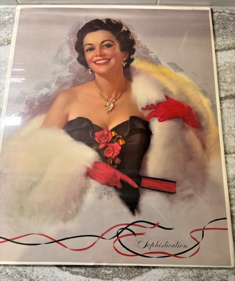 ZOE MOZERT PRINT 16" x 20" READY TO FRAME   "SOPHISTICATION"