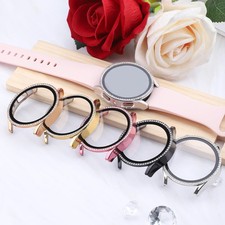 For Samsung Watch 4 5 6 7 40/44 Shiny Rhinestone PC Cover Full Screen Protector