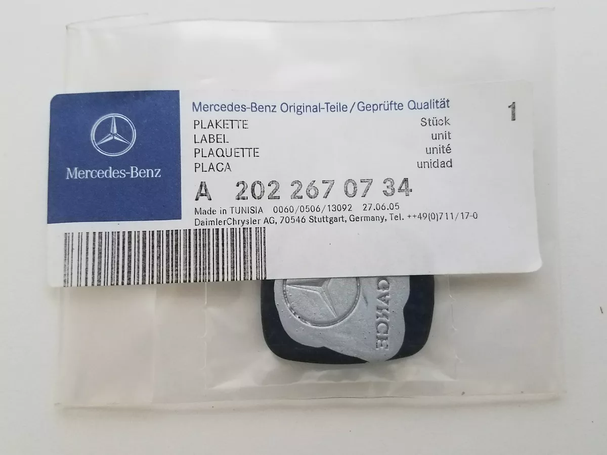 NEW GENUINE MERCEDES BENZ LABEL OEM PART 2022670734 eBay