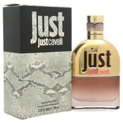 Just By Just Cavalli Eau De Toilette For Women 2.5fl.oz New SLIGHTLY CRUSHED BOX