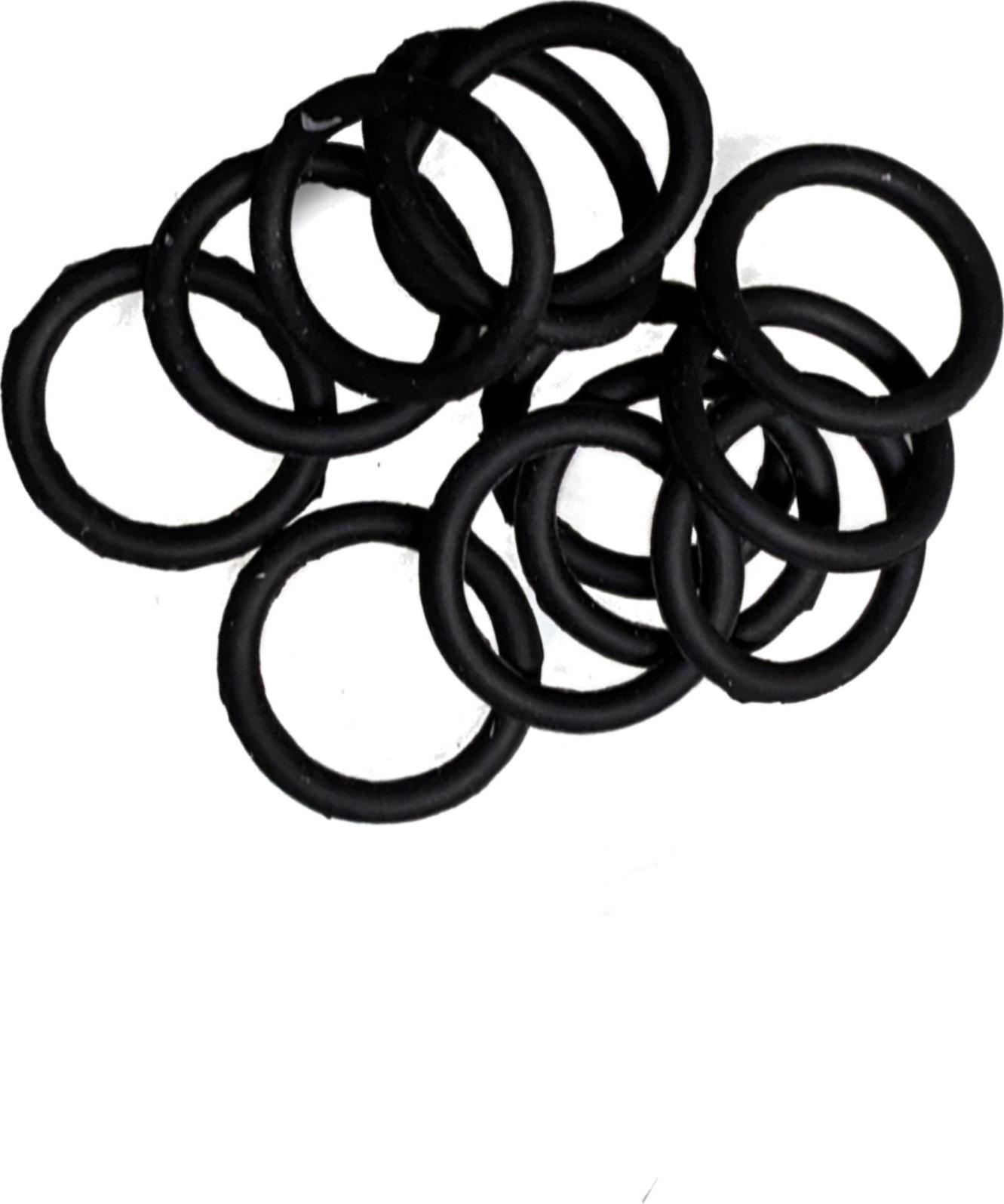 Mini Small Black Silicone Non Slip Endless Snag Free Elastics Hair