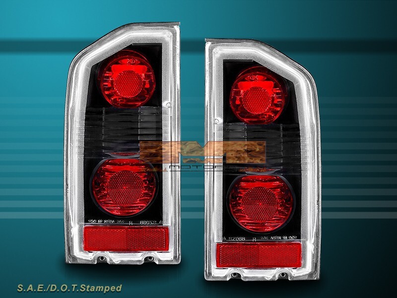 FIT FOR 1989-1998 SUZUKI SIDEKICK BLACK TAIL LIGHTS LAMPS NEW ONE