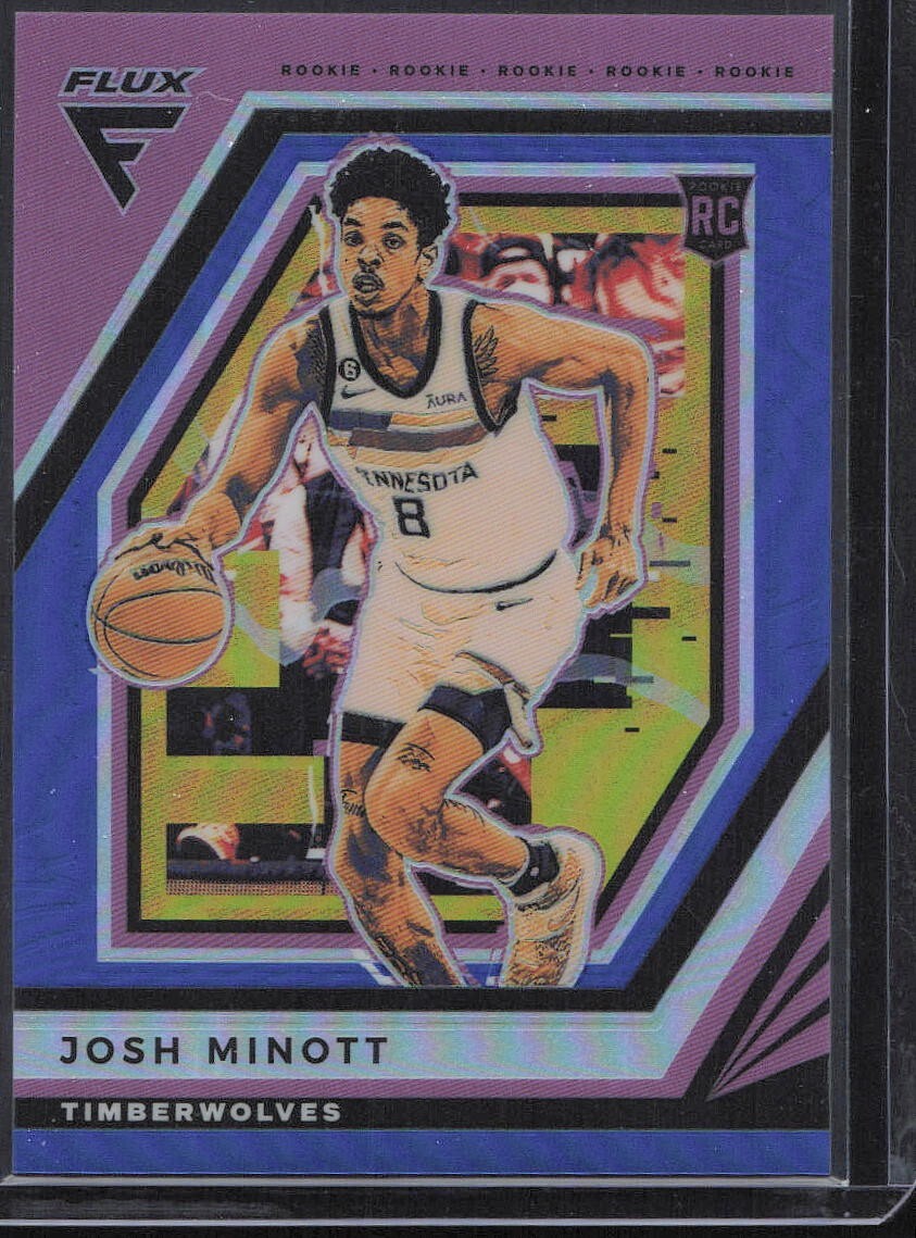 2022-23 Flux Blue 73/99 #248 Josh Minott RC - Minnesota Timberwolves - MINT