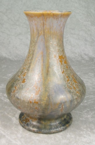 Belgium Faiencerie Thulin Art Deco Pottery Crystaline Glaze Vase 2190 Vintage - Picture 2 of 16