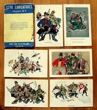 ARTHUR SZYK Complete Set 6 ESKY POSTCARDS 1942 EXCELLENT COND. w/ENVELOPE