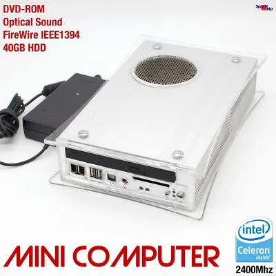 MICRO MINI COMPUTER CELERON 2400MHZ 40GB DVDROM WINDOWS 98 DOS OLD ALTE GAMES B - Bild 1 von 4