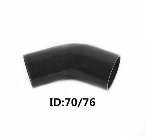 Silicone Radiator Hose 90 Degree Silicone Hose Elbow - 2.5" To 3" ID Turbo Intercooler Pipe Coupler For Car Cooling Systems Radiator Hose Connector