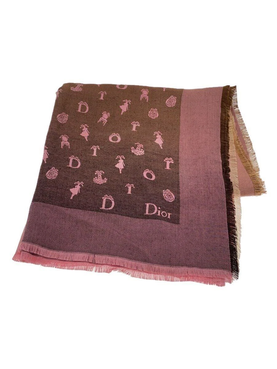 Foulard femme Christian Dior soie rose motif complet 33SOD1436I653 occasion