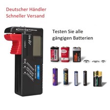 Batterietester BT-168D Akku Tester 9V/1.5V/AA/AAA/C/D Knopfzellen Universal Pr&uuml;f