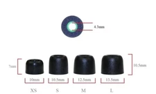 6 pairs memory foam replacement earbud tips - see list of compatible earphones