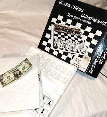 Shot Glass Chess Game-Party-Drinking-32 SHOT GLASSES