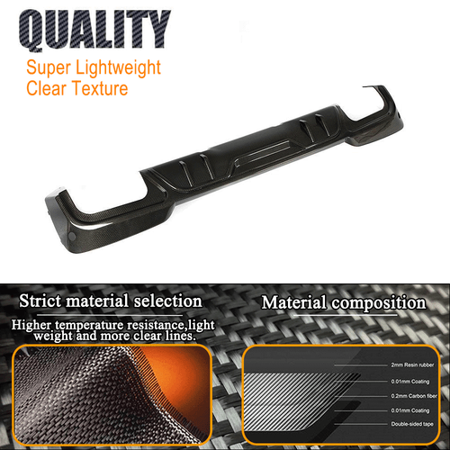 Für BMW X3 G01 M Paket Carbon Heckdiffusor Heck Stoßstangen Diffusor Heckansatz - Bild 9 von 13
