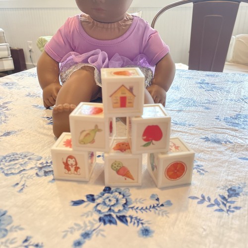 American Girl Bitty Baby African American Doll Molded Hair W/Blocks - Picture 3 of 11