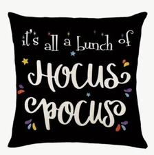 It’s All Hocus Pocus Halloween Fall Throw Pillow Cover Holiday Home Decor