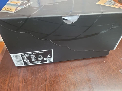 Nike Air Jordan 2 Retro Low SP Two 18 Detroit Size 10 DV7129-222 Tan Brown New