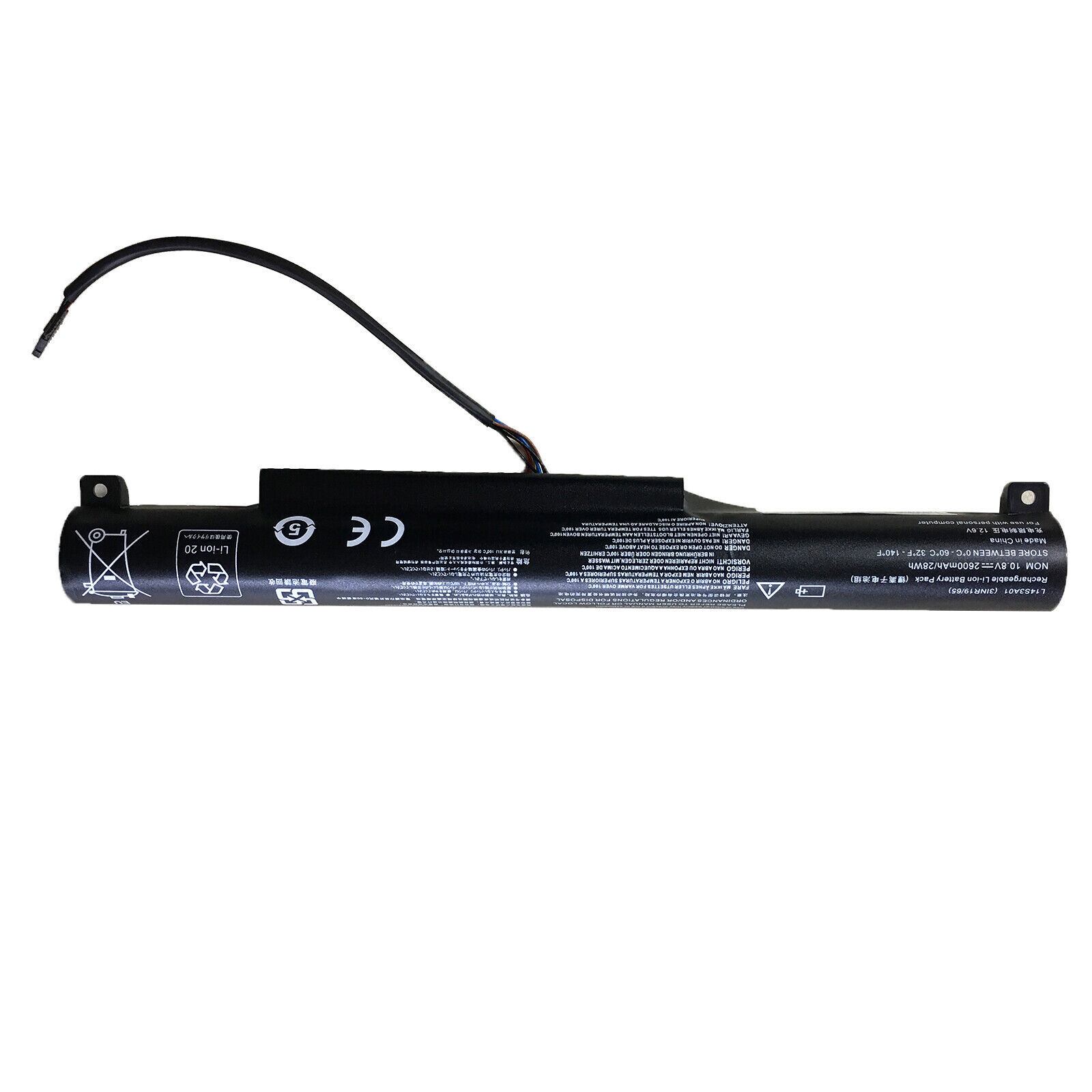 K KYUER Batterie 24Wh L14C3A01 L14S3A01 Pour Lenovo IdeaPad 100-15IBY B50-10 - 10.8V 2200mAh