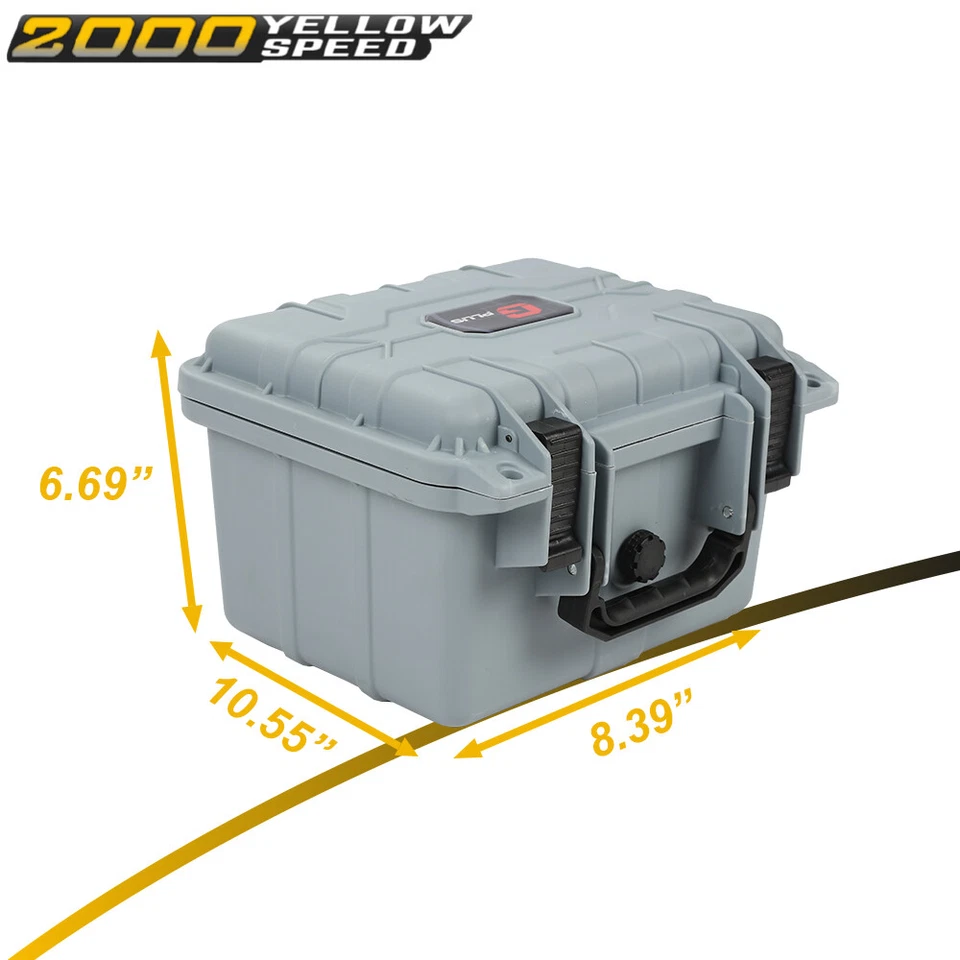 Graded Card Storage Box Waterproof Deep Travel Case Slab Holder & Protector Gray - Image 3 of 4