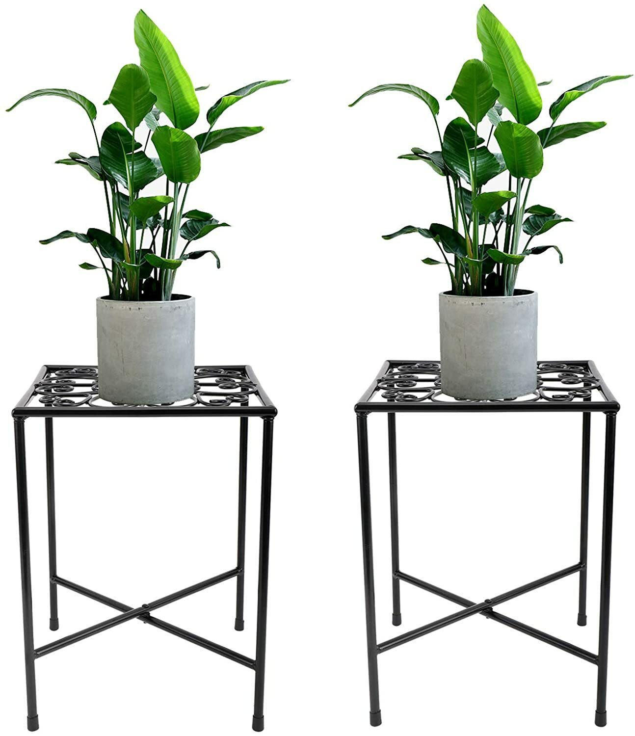Finderomend Square Plant Stand Set of 2 Plant Stand Indoor Modern