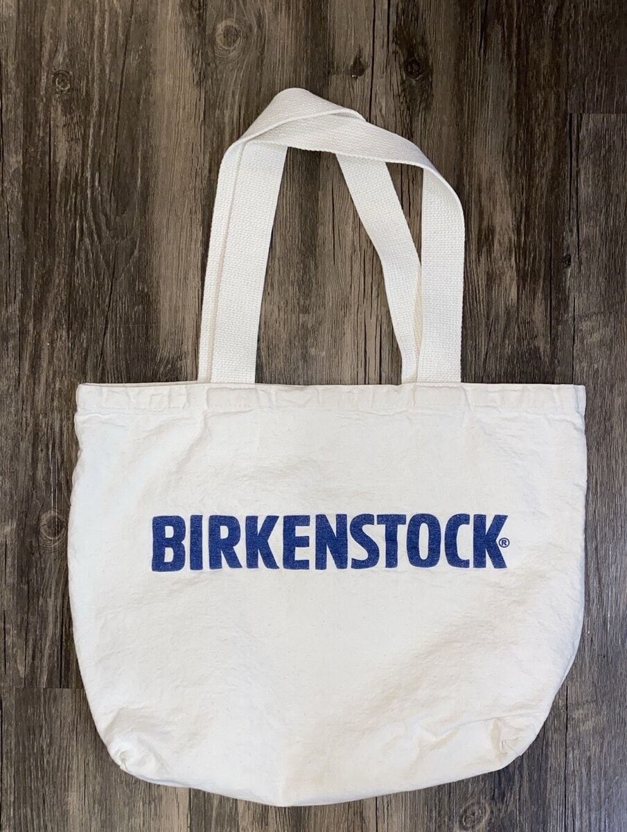 Vintage Birkenstock Canvas Tote Bag Natural USA Made Logo Vintage Birkenstock Canvas Tote Bag Natural USA Made Logo