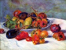 Still Life vegetables fruit P. Renoir Tile Mural Kitchen Backsplash Ceramic 10x8